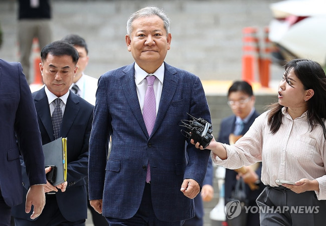 이상민 전 장관, 영장실질심사 출석