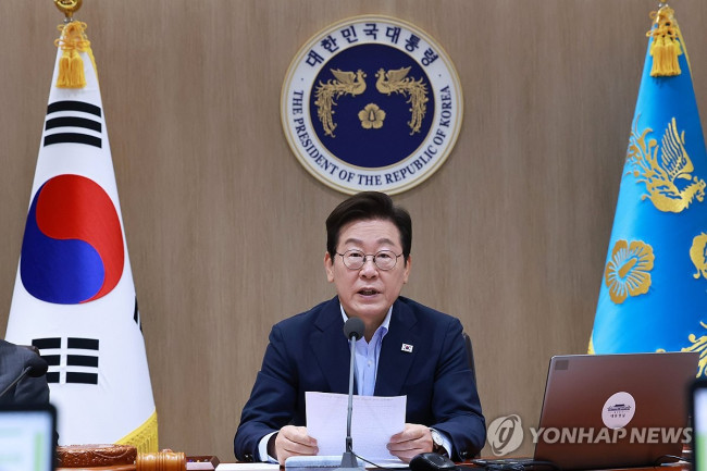 이재명 대통령, 임시 국무회의 발언