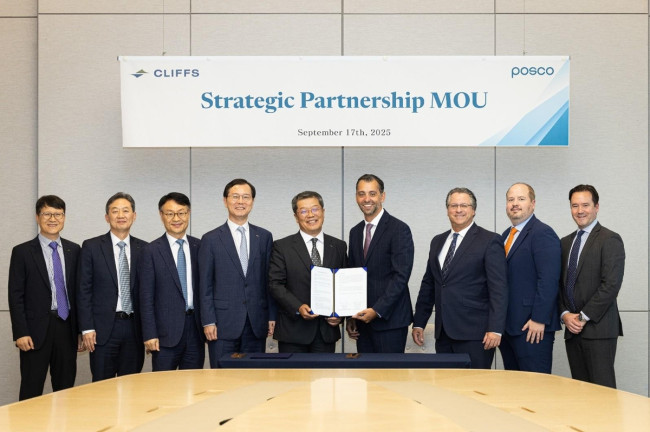 포스코-클리블랜드 클리프스 전략 파트너십 MOU 체결식