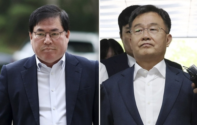 유동규(왼쪽)-김만배