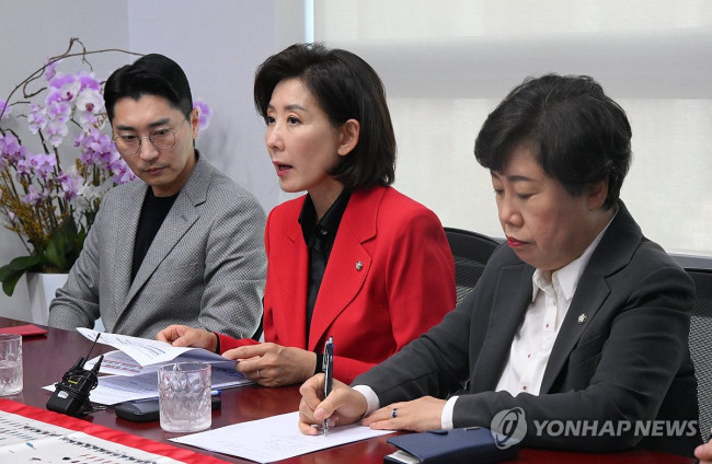 '추미애·김현지 방지법' 설명하는 나경원 의원