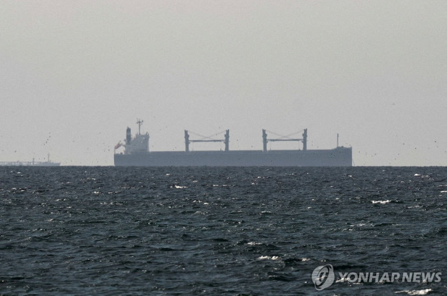 호르무즈 해협 인근을 항해하는 화물선
