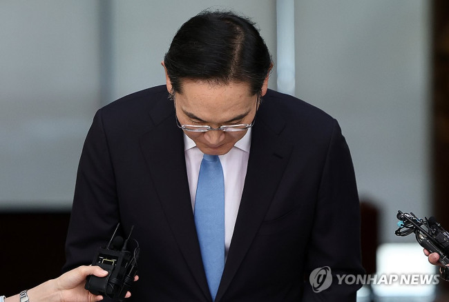 사죄 인사하는 이재용 회장
