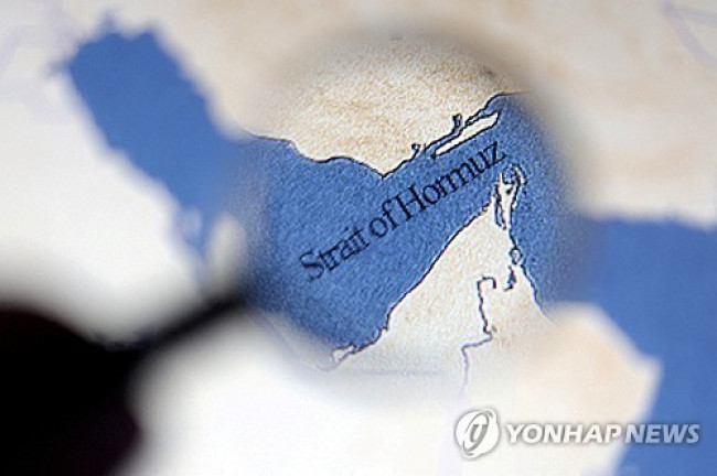 호르무즈 해협 지도 