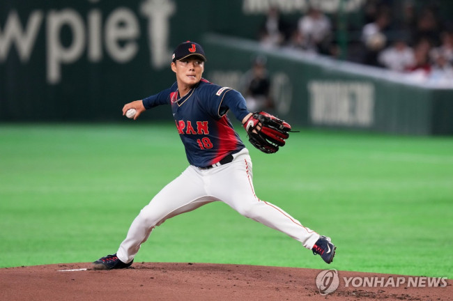 일본 선발투수 야마모토 요시노부