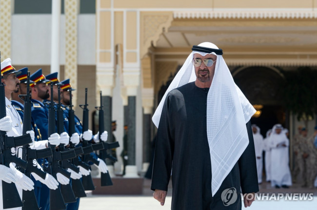 셰이크 모하메드 빈 자예드 알 나얀 UAE 대통령